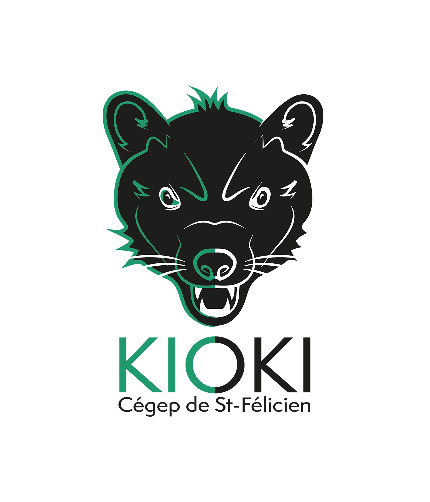 Logo Kioki TÊTE Vert Et Noir 2